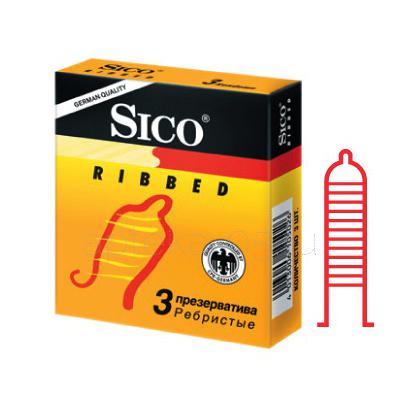 Презервативы Sico Ribbed (ребристые) №  3