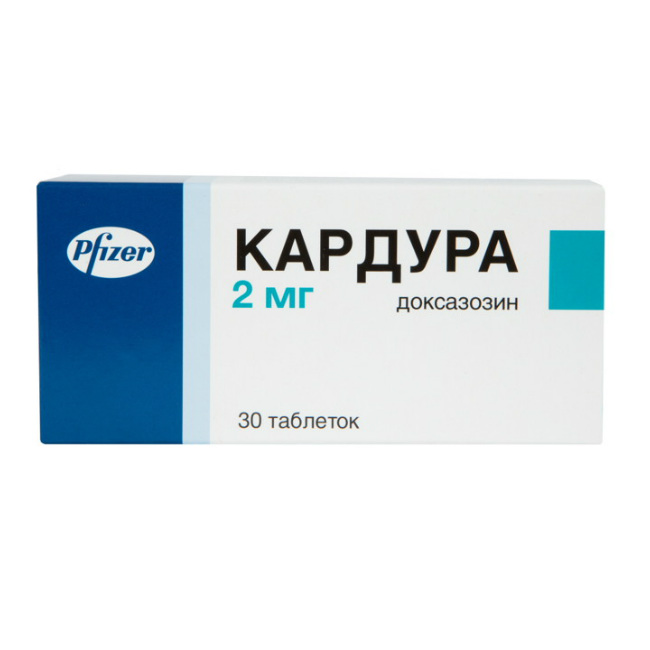 Кардура тб 2 мг № 30