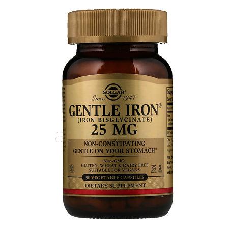 *Солгар Легкодоступное железо Gentle Iron капс 25 мг № 90
