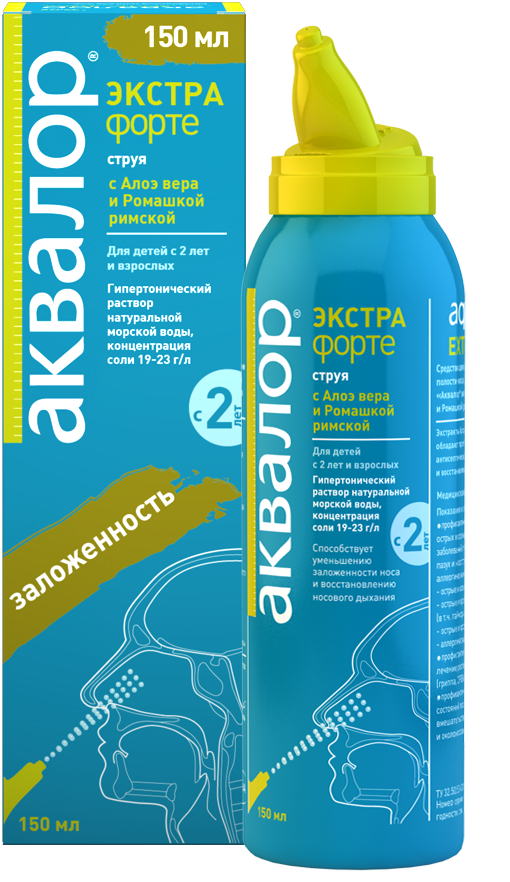 Аквалор Экстра Форте Дуо спрей 150 мл (Аурена)