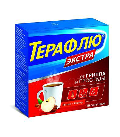 Терафлю Экстра (яблоко-корица) пак № 10