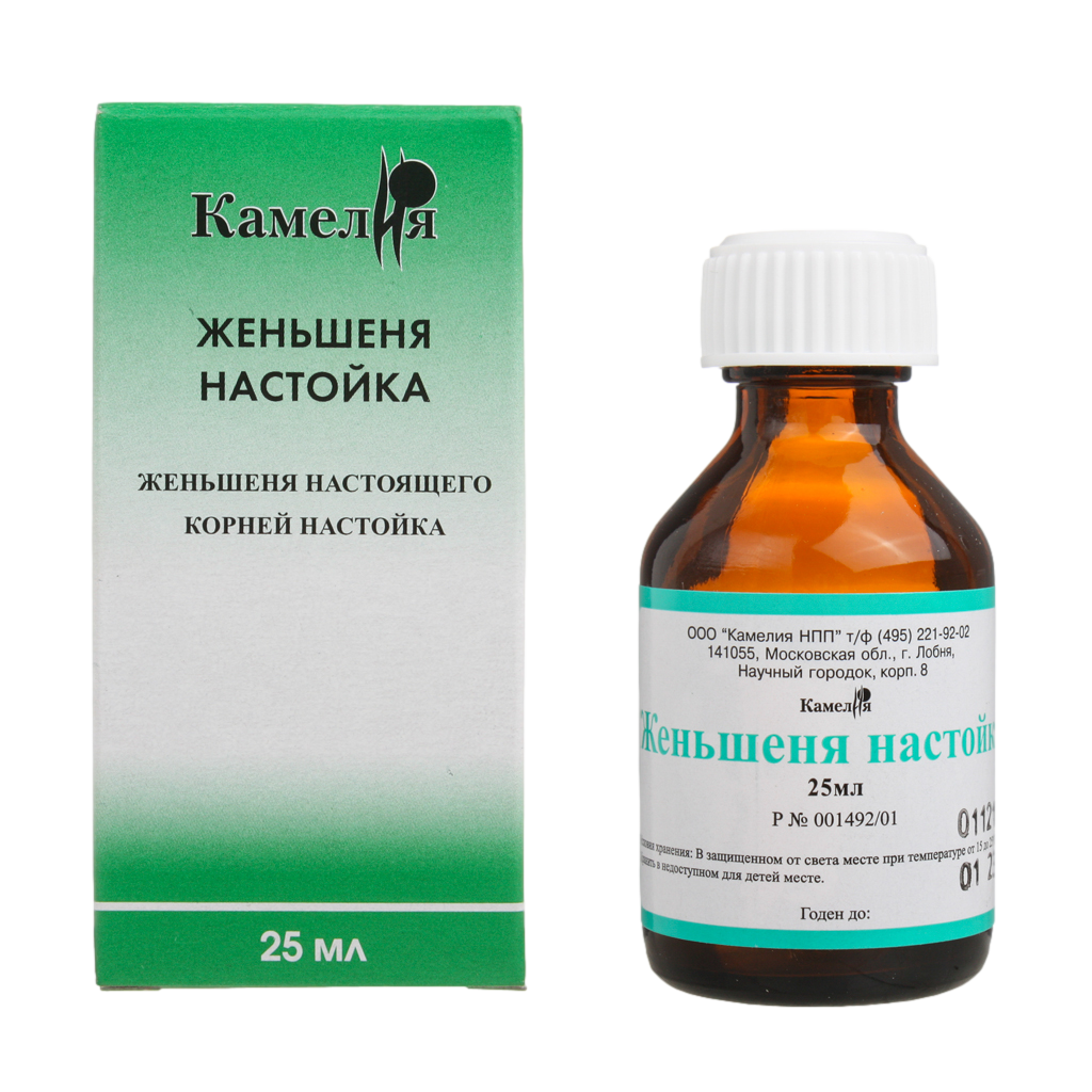 Женьшеня настойка 25 мл (Камелия)