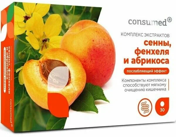 Консумед Комплекс экстрактов сенны/фенхеля/абрикоса тб № 30