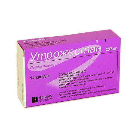 Утрожестан капс 200 мг № 14 (Олик/Безен)