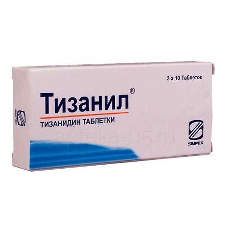 Тизанил тб 2 мг № 30 (Симпекс Фарма)
