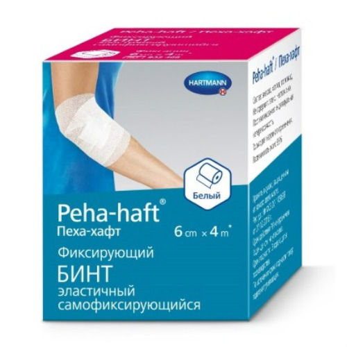 Хартманн Бинт эластичный "Peha-Haft" 4мх6см (красный)