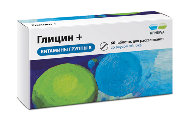 Глицин с витаминами группы B тб № 60 (Обновление)