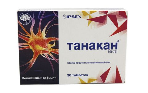Танакан тб 40 мг № 30