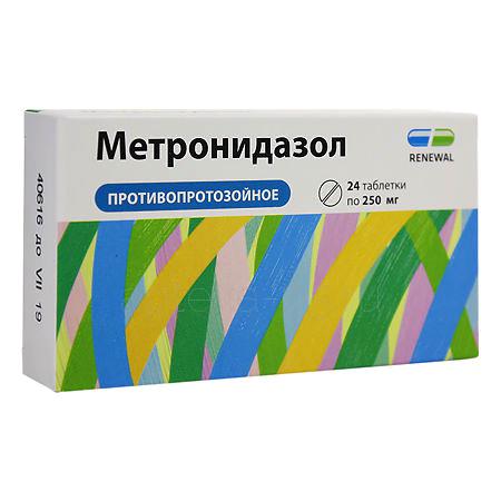 Метронидазол тб 250 мг № 24 (Обновление)