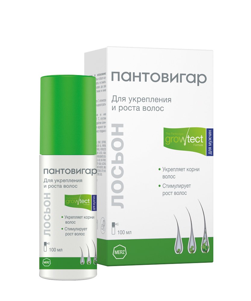Пантовигар Лосьон для восст. и роста волос Growtest Formula 100