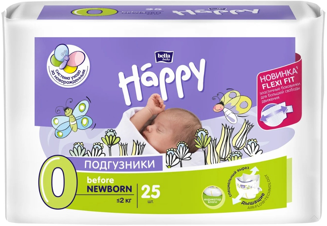 Bella Baby Happy Подгузники Before Newborn (до 2 кг) № 25