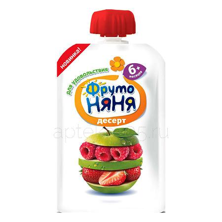 Фруто Няня Десерт Яблоко клубника малина 90 г