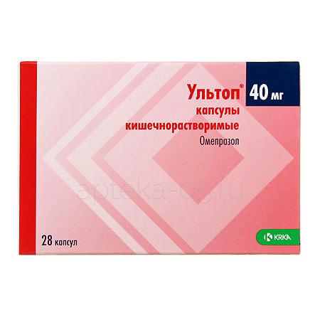 Ультоп капс 40 мг № 28 (КРКА)