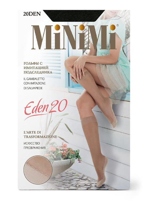 Гольфы Minimi Eden 20 (240/24) unica, nero