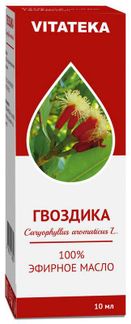 Гвоздичное масло Витатека 10 мл (эфирное)