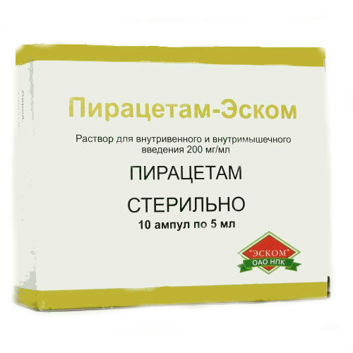 Пирацетам амп 20%  5 мл № 10 (Борисовский)