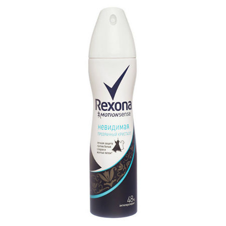 Rexona Дезодорант спрей Невидимый Прозрачный кристалл 150 мл