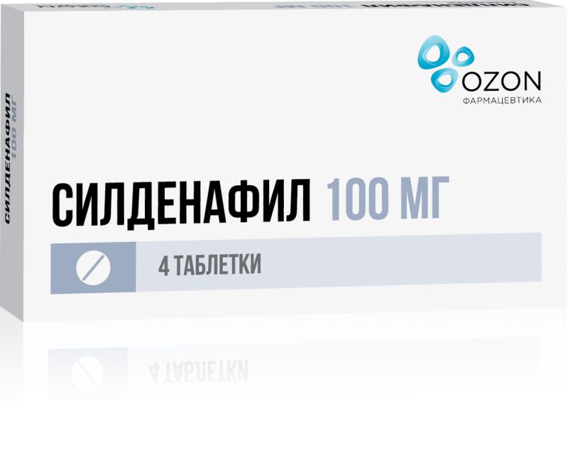 Силденафил тб 100 мг №  4 (Озон)