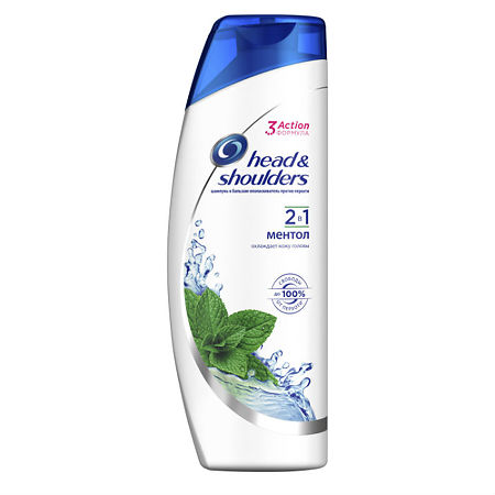 Head&Shoulders Шампунь 2в1 против перхоти Ментол освежающий 600 мл