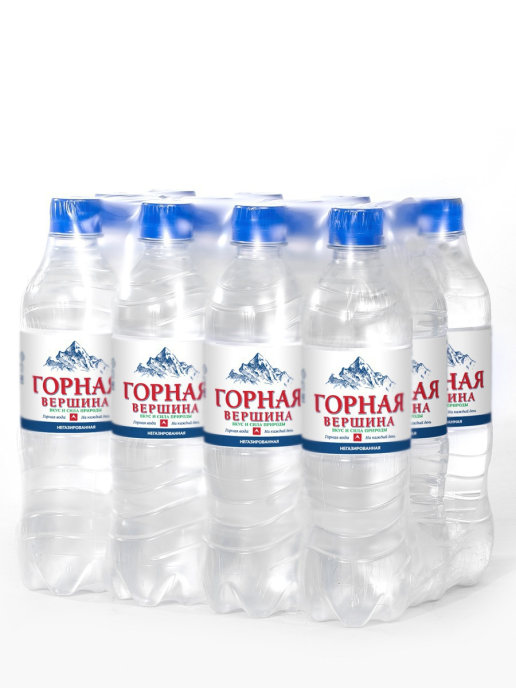 Вода минеральная Горная Вершина негаз. 0,5 л