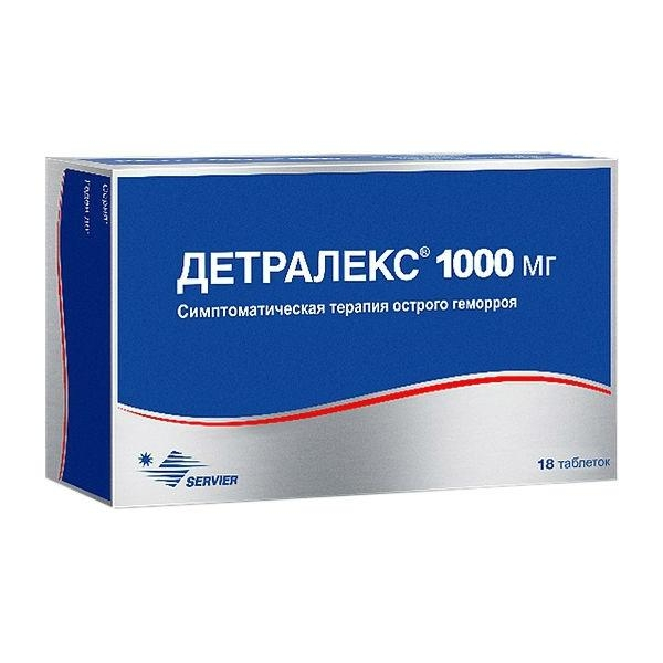 Детралекс тб 1000 мг № 18