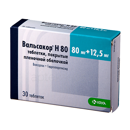 Вальсакор Н  80 тб  80мг+12,5мг № 30