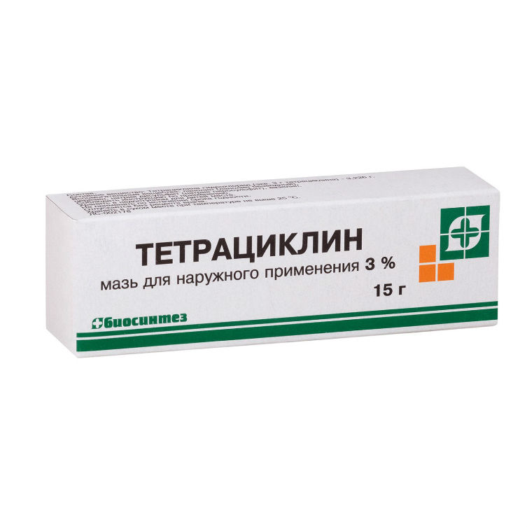 Тетрациклиновая мазь 3% 15 г (Синтез)