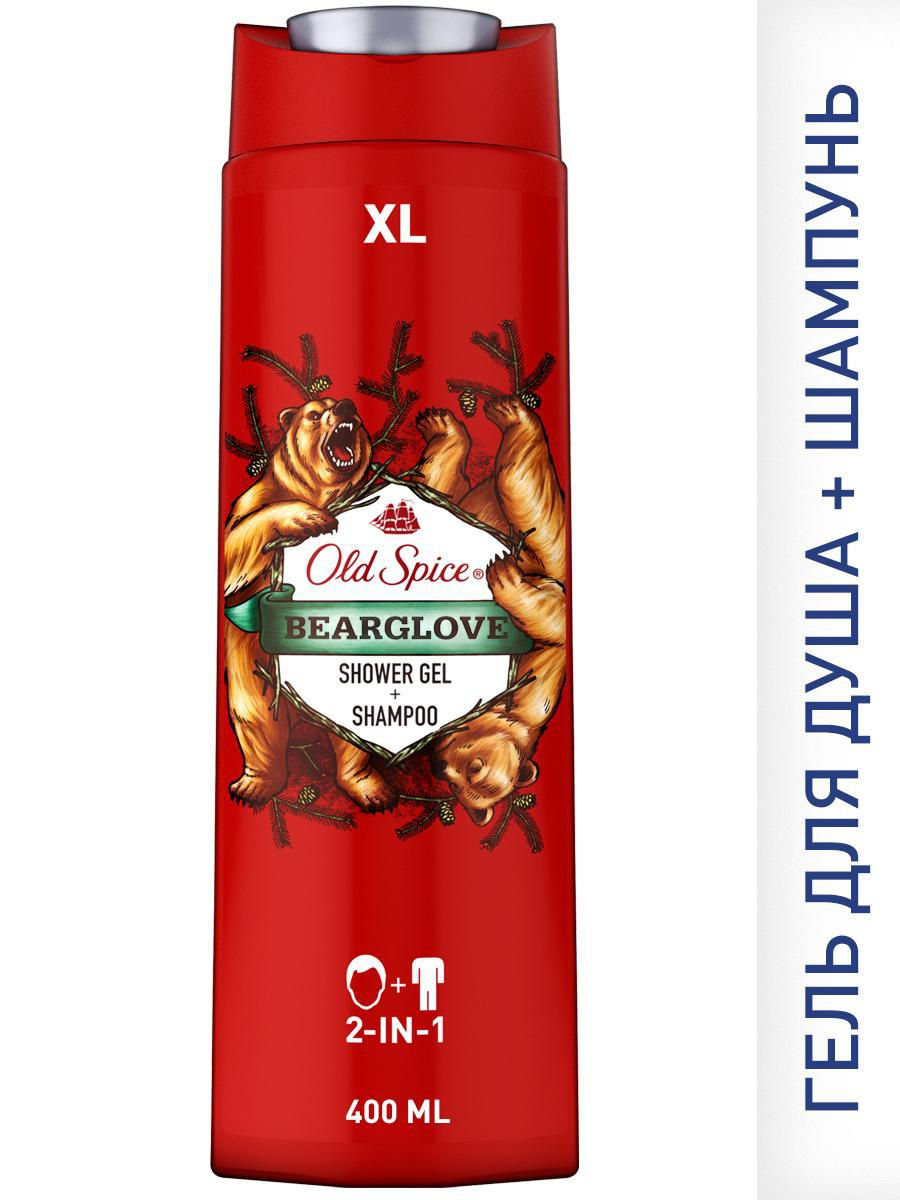 Old Spice Гель для душа+Шампунь 2в1 Bearglove 400 мл