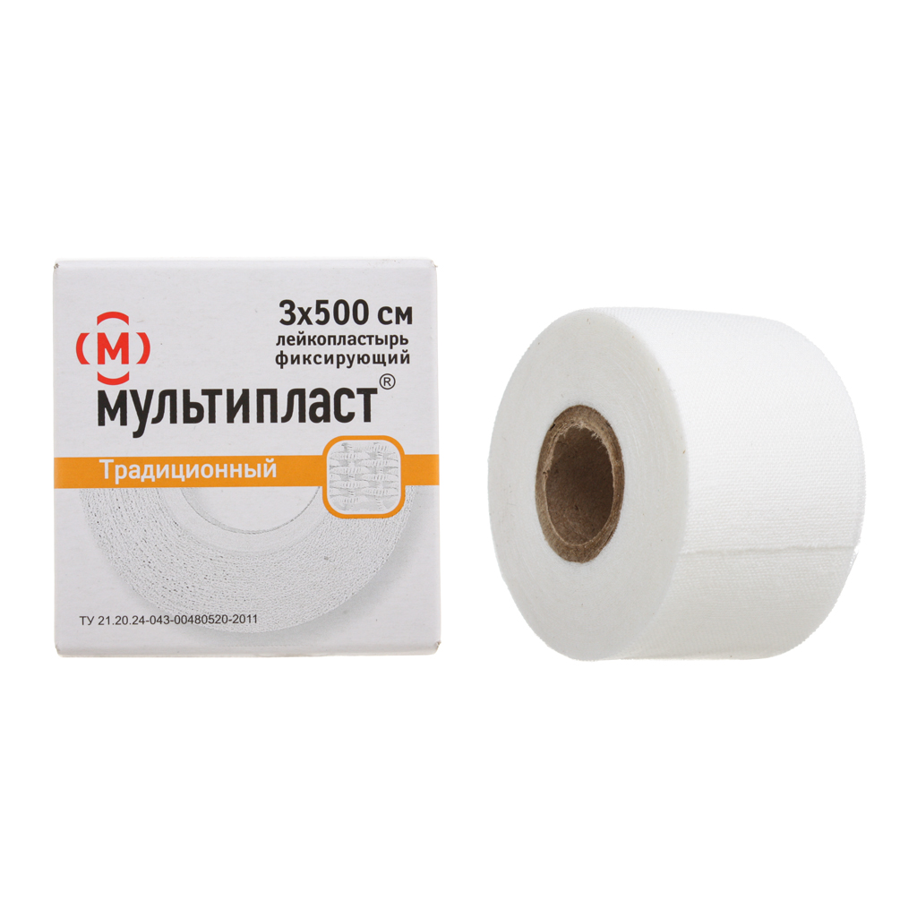 Лейкопластырь рулон 3х500 "Мультипласт" ("Новосибхимфарм ОАО")