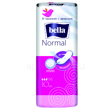 Прокладки Bella Normal Softplant (без крылышек) № 10