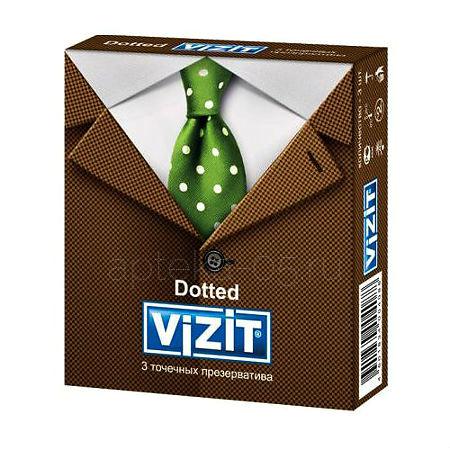 Презервативы Vizit  Dotted (с точечным рифлением/пупырышками) №  3