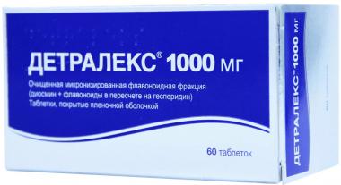 Детралекс тб 1000 мг № 60