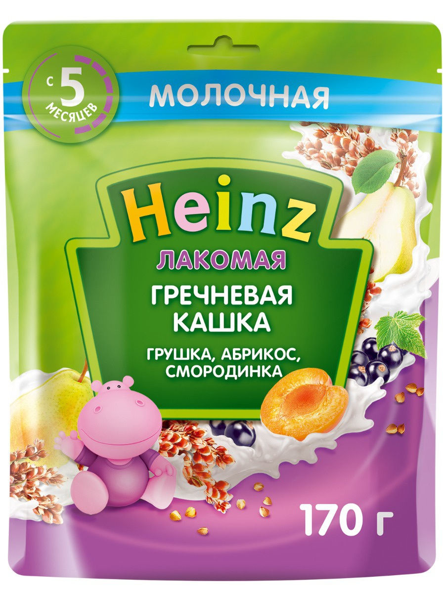 Heinz Лакомая Каша Гречневая груша-абрикос-смородина 170 г