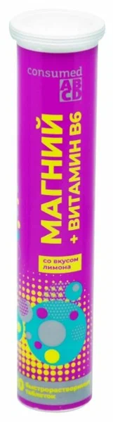 Консумед Магний + Витамин B6 тб шип (лимон) № 20