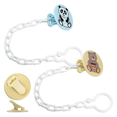 Курносики Прищепка для пустышки с цепочкой "Мишутка" 19554