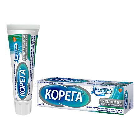 Корега крем для зубных протезов (экстра сильная фиксация, нейтральный вкус) 40 г