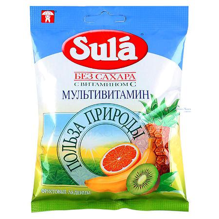 Леденцы "Sula" (мультивитаминные) 60 г
