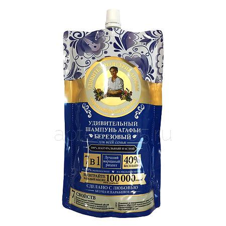 Банька Агафьи УСА Шампунь для волос 7в1 Березовый 500 мл