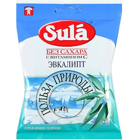 Леденцы "Sula" (эвкалипт) 60 г