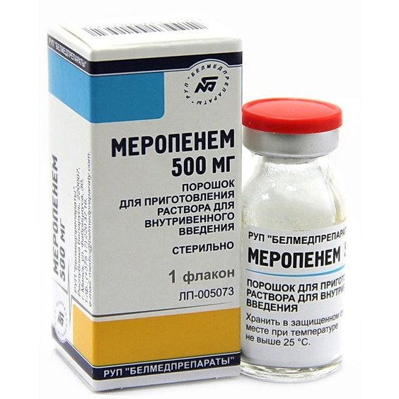 Меропенем фл 1 г (Белмедпрепараты)