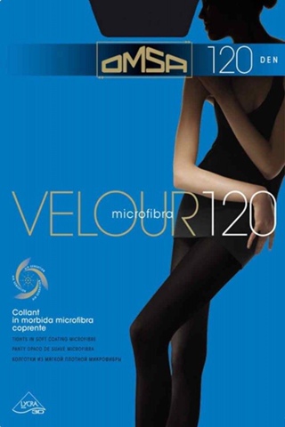 Колготки Omsa Velour 120 (2, Nero)