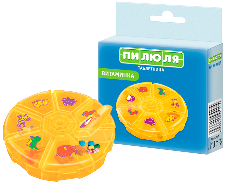Таблетница Пилюля на 7 дней Витаминка (53017)