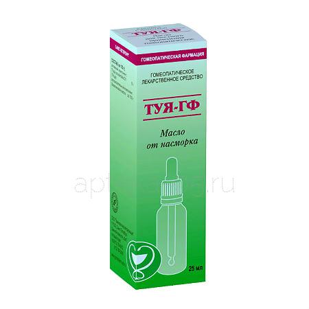 Туя-ГФ масло фл.с пипеткой 25 мл (Гомеопатическая фарм-я)