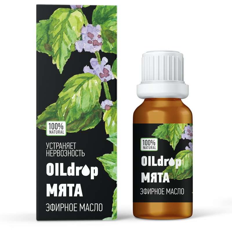 Оилдроп масло эфирное Мята 10 мл (Натур.масла)