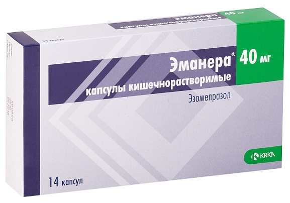 Эманера капс 40 мг № 14 (КРКА)