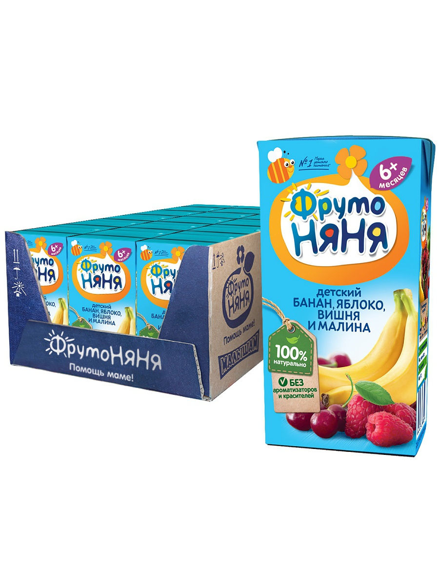 Фруто Няня Нектар из смеси фруктов 200 мл