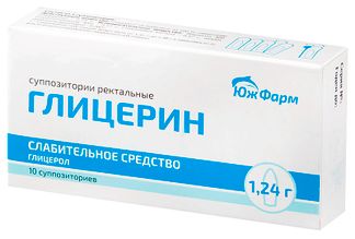 Глицериновые супп. 1,24 г № 10 (ЮжФарм)