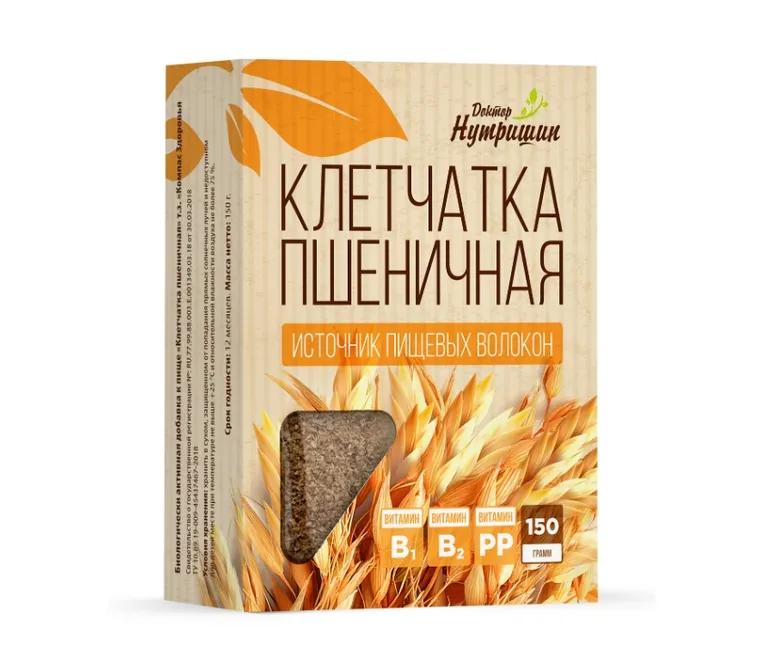 Доктор Нутришин Клетчатка пшеничная 150 г