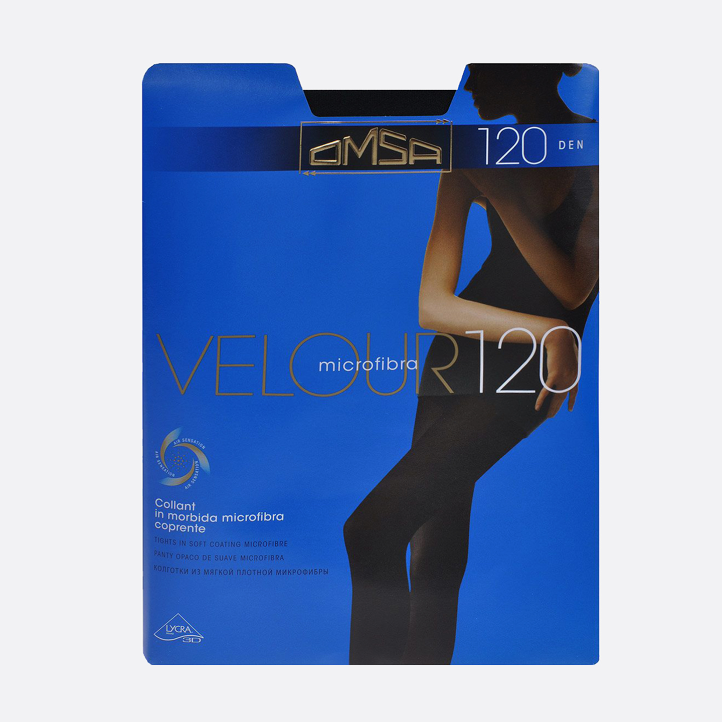 Колготки Omsa Velour 120 (3, Nero)