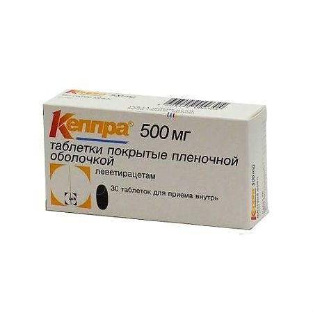 Кеппра тб  500 мг № 30